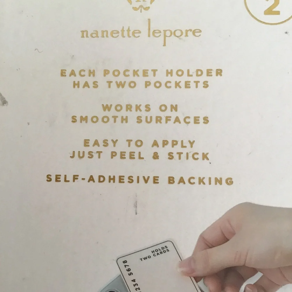 NANETTE LEPORE SILVER GLITTER PHONE POCKET…